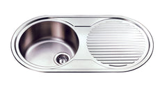 Coral Single Bowl Single Drainer Sink LHB/RHB 915mm