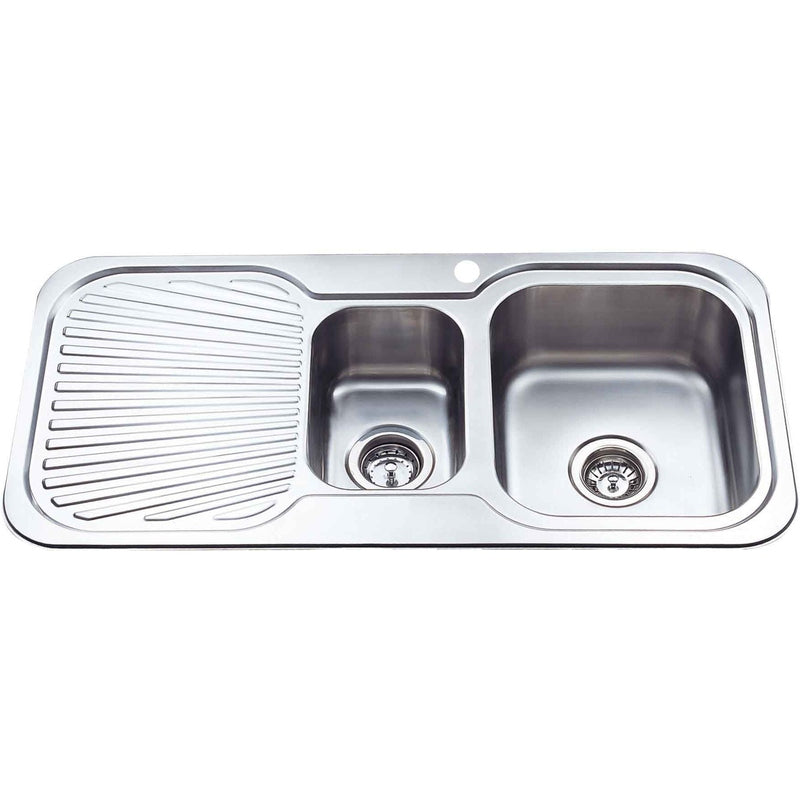 Coral 1 & 1/2 Bowl Single Drainer Sink LHB/RHB 980mm