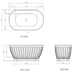 Otti Kensington Bath 1500 Matt White