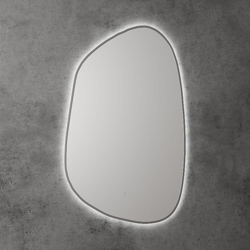Sorrento LED Mirror with Gun Metal Frame