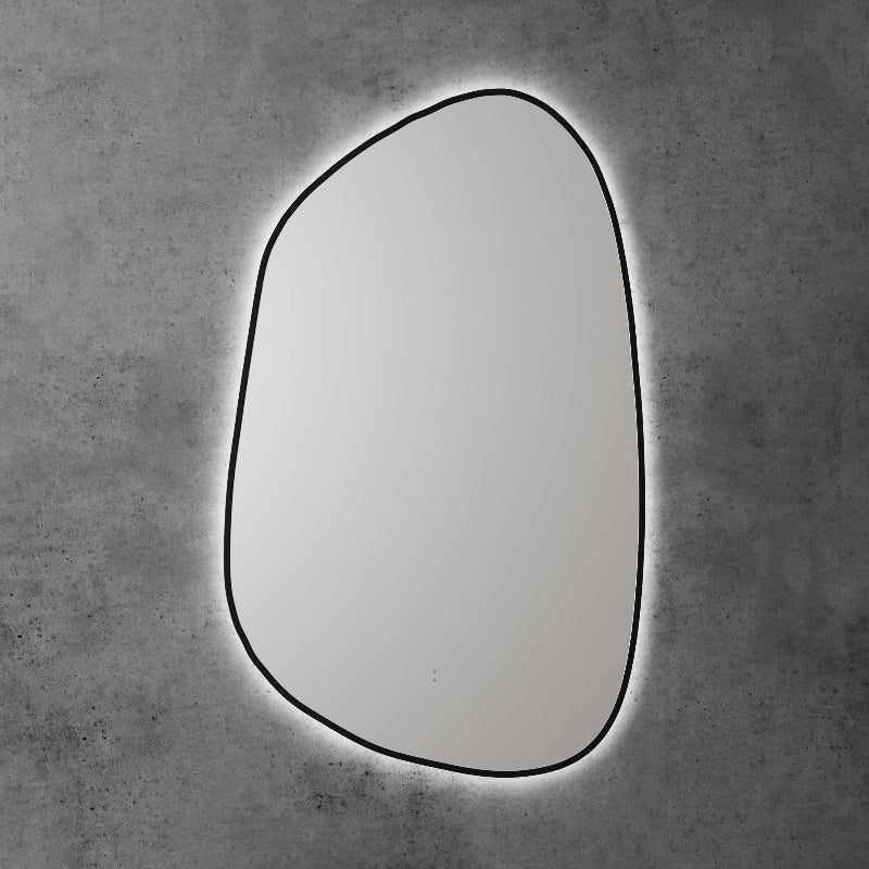Sorrento LED Mirror with Matte Black Frame