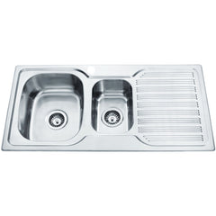 Arden 1 & 1/2 Bowl Single Drainer Sink LHB/RHB 980mm