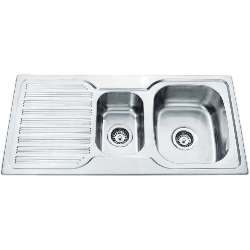 Arden 1 & 1/2 Bowl Single Drainer Sink LHB/RHB 980mm