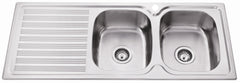 Arden Double Bowl Single Drainer Sink LHB/RHB 1180mm