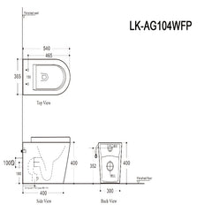 Altiro Rimless Wall faced Floor Pan