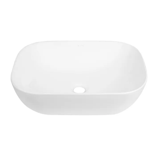 Oval Matte White Basin