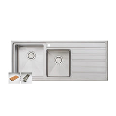 Oliveri Apollo 1 & 3/4 Bowl Sink with Drainer