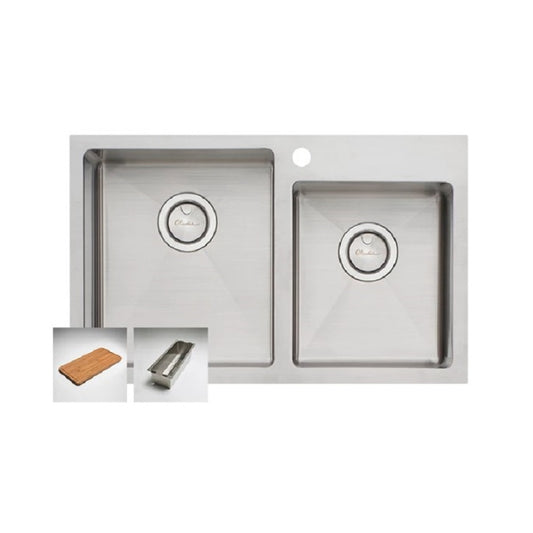 Oliveri Apollo 1 & 3/4 Offset Bowl Sink