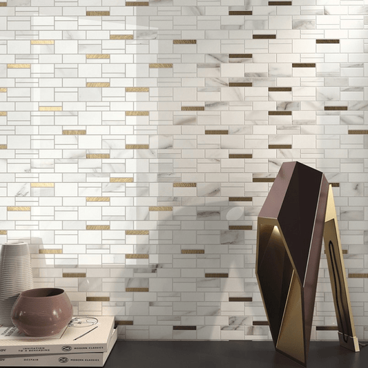 Aspire Carrara & Gold Mosaic