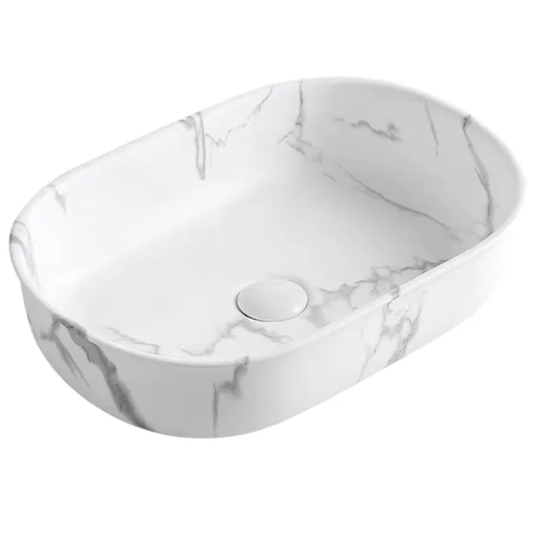 Otti Bronte Oval Carrara Basin 500x350x130mm