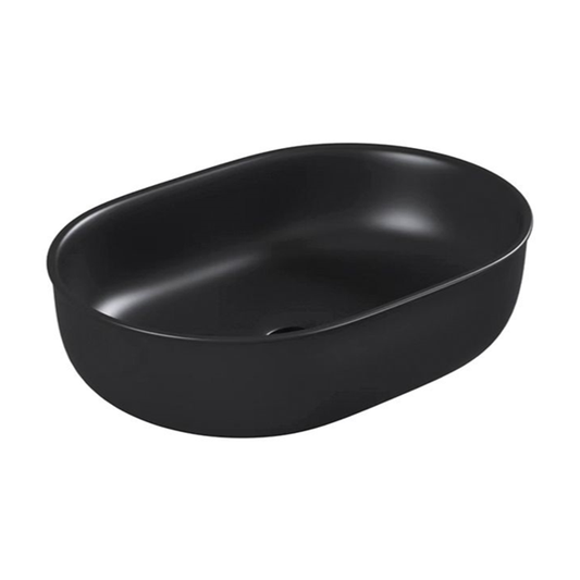 Otti Bronte Oval Matte Black Basin 500x350x130mm