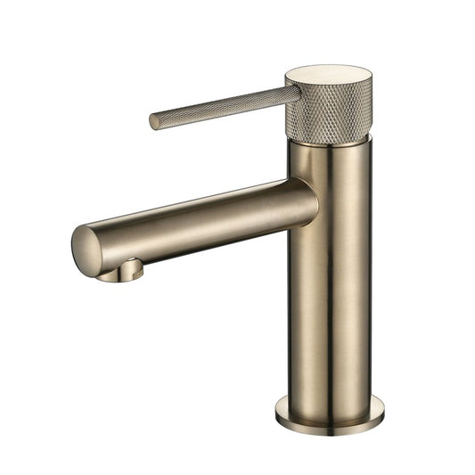 Essence Basin Mixer With Knurled Handle – Brushed Nickel