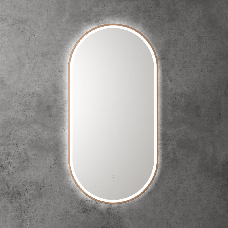 Monaco LED Mirror with Brushed Nickel Frame