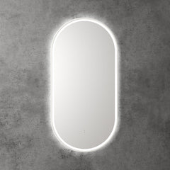 Monaco LED Mirror with Brushed Bronze Frame