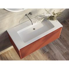 Belbagno Rimini Wall Hung Vanity Potters Clay 1000mm