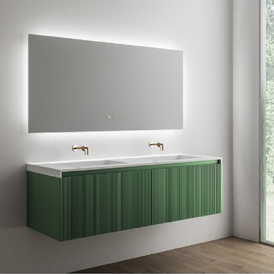 Belbagno Rimini Wall Hung Vanity Rain Forest 1500mm