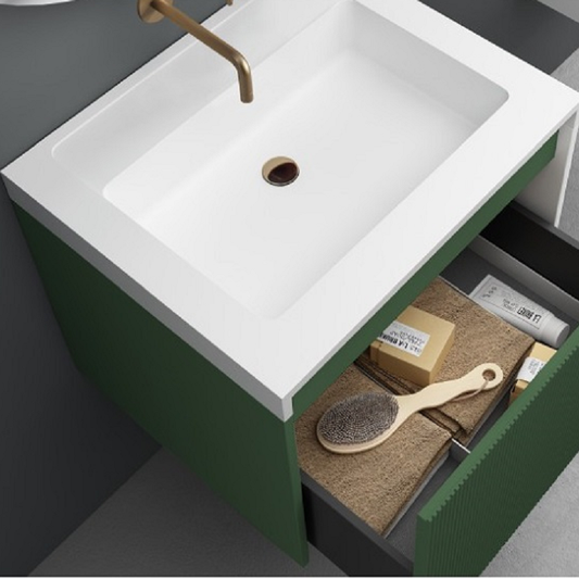 Belbagno Rimini Wall Hung Vanity Rain Forest 600mm