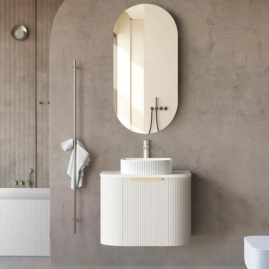 Otti Bondi Matte White Fluted Curve Vanity 600x450