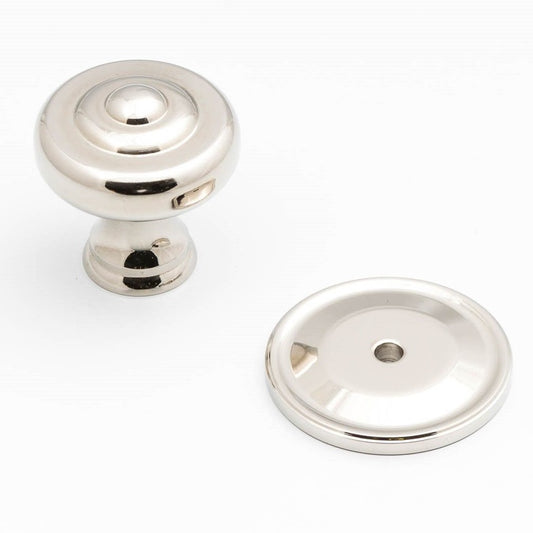 Castella Decade Fluted Knob with Backplate (Many colours)