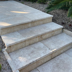 Classic Tumbled Travertine 610x406x30/60 Drop Edge