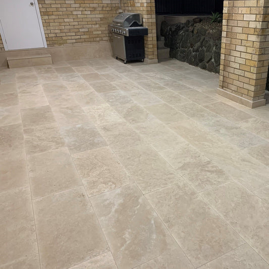 Classic Tumbled Travertine 406x406x30mm