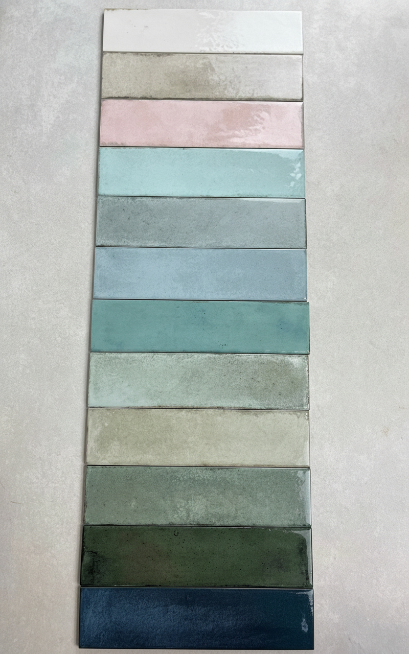 Acquarello Aquamarine Gloss Subway 60x246mm