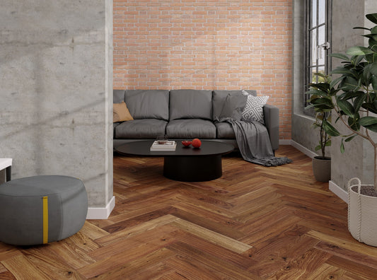 Herringbone Engineered Flooring Walnut