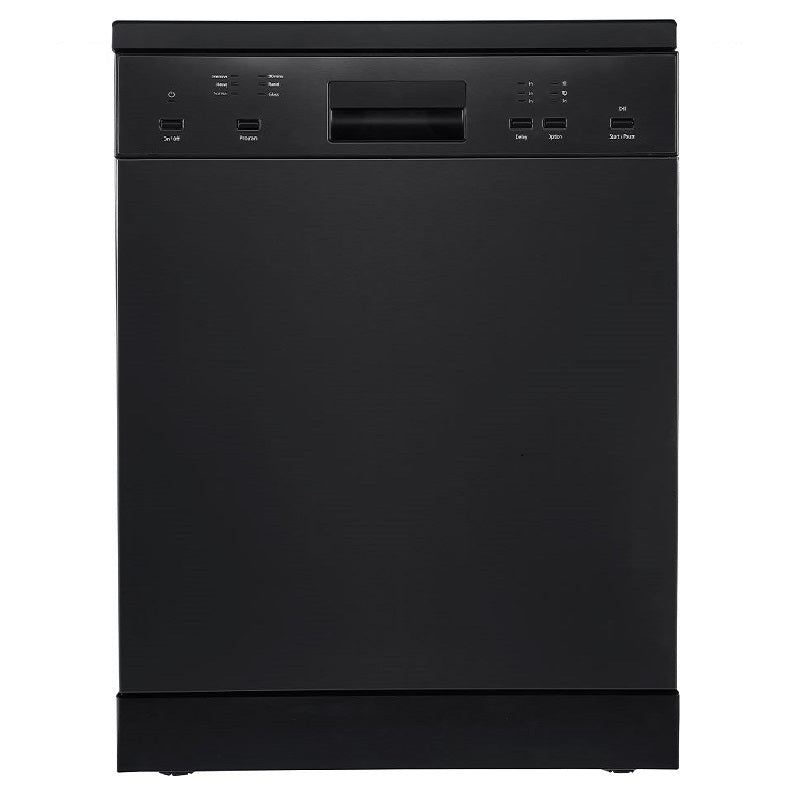 DI LUSSO DW269BP Black Freestanding Dishwasher 600mm 12 place settings