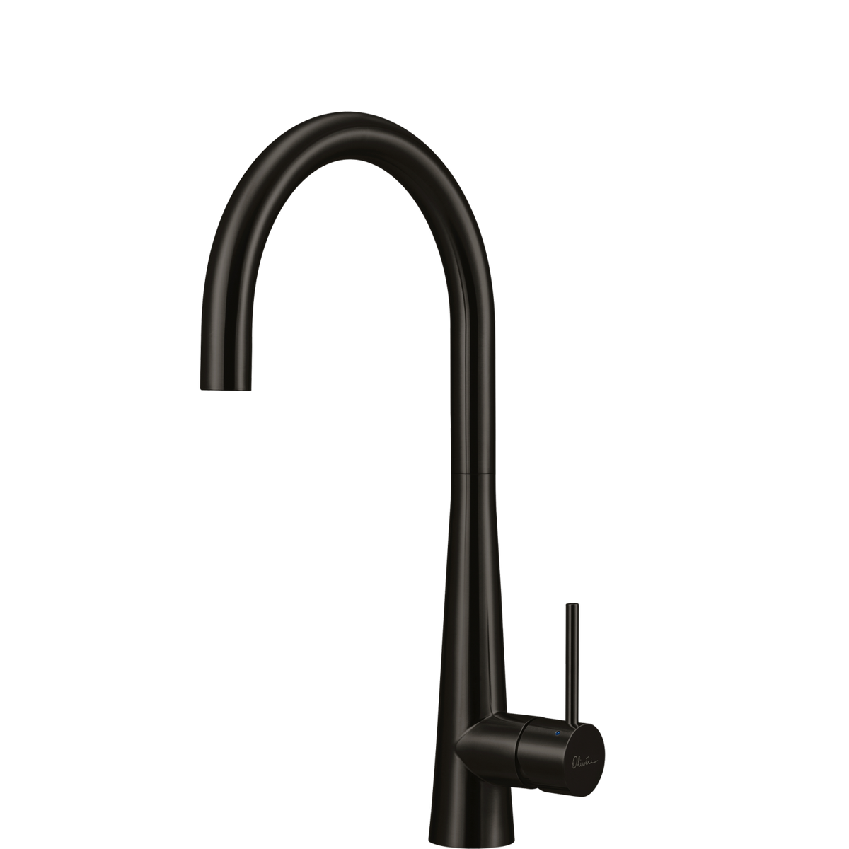 Oliveri Essente 316 Stainless Steel Goose Neck Mixer Brushed Black