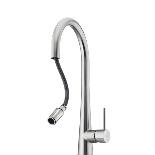 Oliveri Essente 316 Stainless Steel Goose Neck Pull Out Mixer