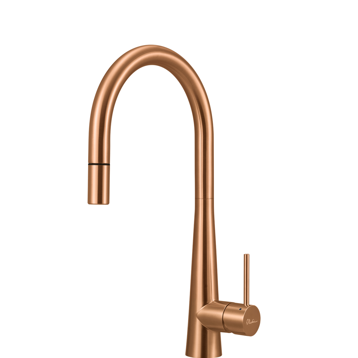 Oliveri Essente 316 Stainless Steel Goose Neck Pull Out Mixer Copper