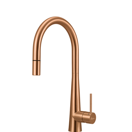 Oliveri Essente 316 Stainless Steel Goose Neck Pull Out Mixer Copper