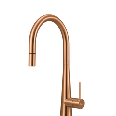 Oliveri Essente 316 Stainless Steel Goose Neck Pull Out Mixer Copper