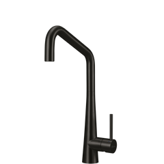 Oliveri Essente 316 Stainless Steel Square Goose Neck Mixer Brushed Black