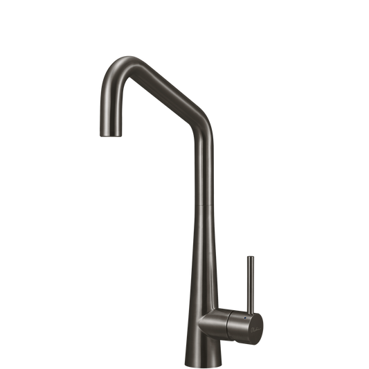 Oliveri Essente 316 Stainless Steel Square Goose Neck Mixer Gunmetal