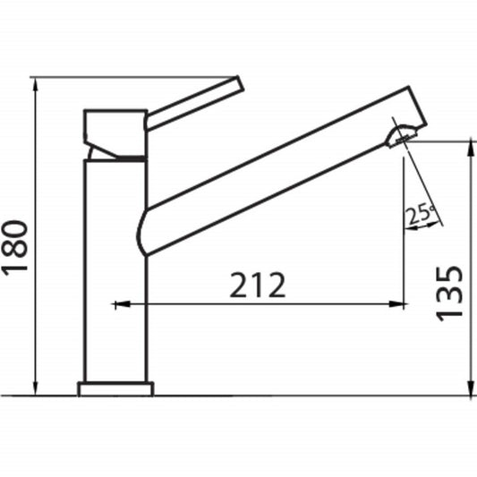 Oliveri Essente Swivel Mixer Stainless Steel