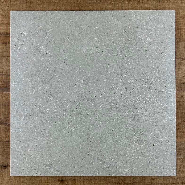 Galaxy Light Grey Matt Tile 600x600