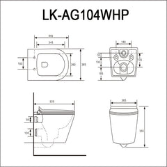 Altiro Rimless Wall Hung Pan