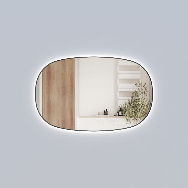 Beaumont Horizontal 1100mm LED Mirror with Gun Metal Frame