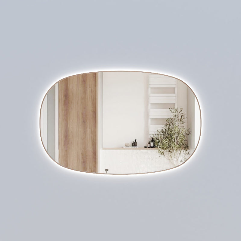 Beaumont Horizontal 1400mm LED Mirror with Brushed Bronze Frame