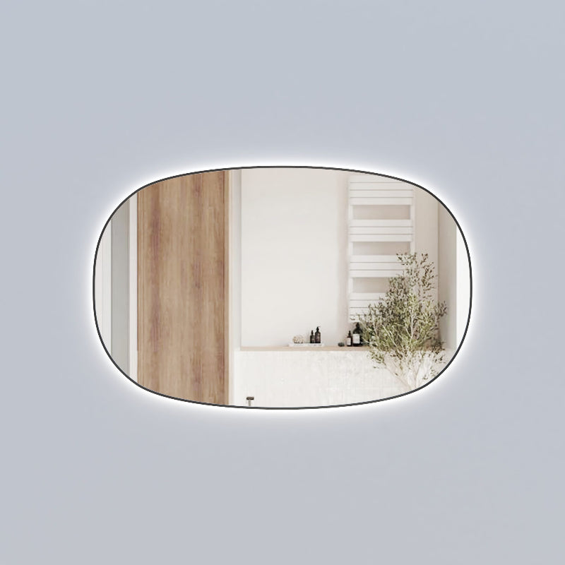 Beaumont Horizontal 1400mm LED Mirror with Gun Metal Frame