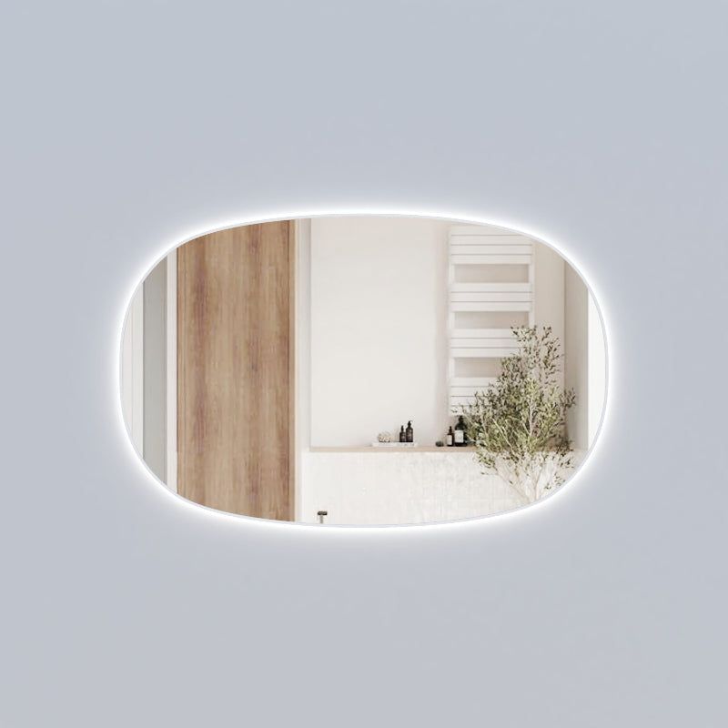 Beaumont Horizontal 1400mm LED Mirror with Matte White Frame