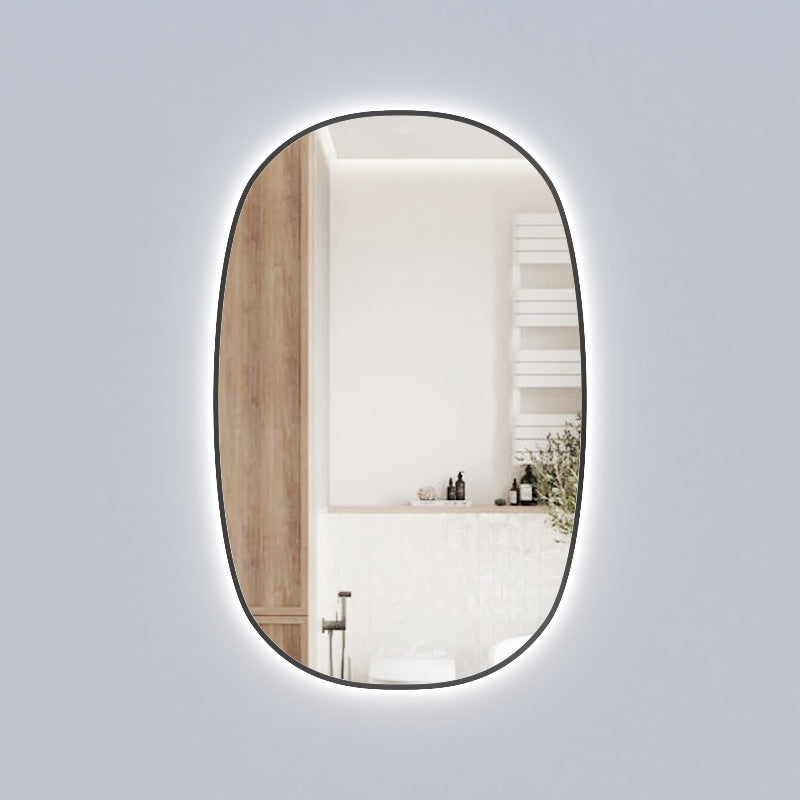 Beaumont Vertical 580mm LED Mirror with Gun Metal Frame