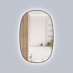 Beaumont Vertical 580mm LED Mirror with Matte Black Frame
