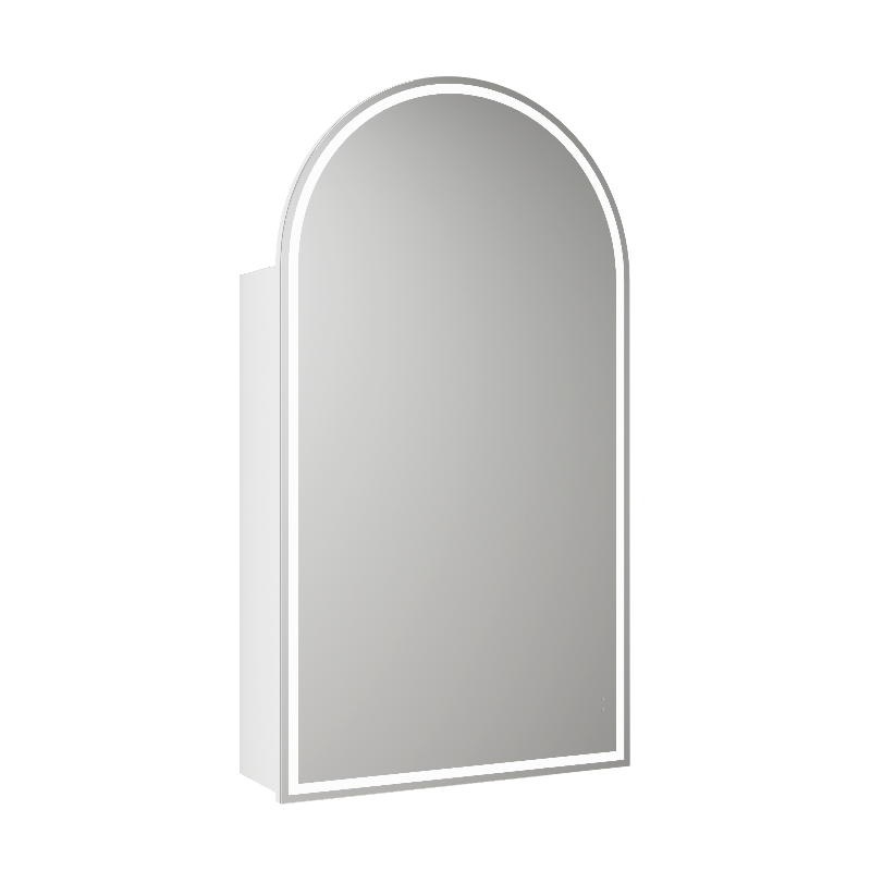 Florence LED Matte White Shaving Cabinet Frameless