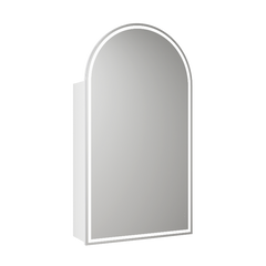 Florence LED Matte White Shaving Cabinet Frameless