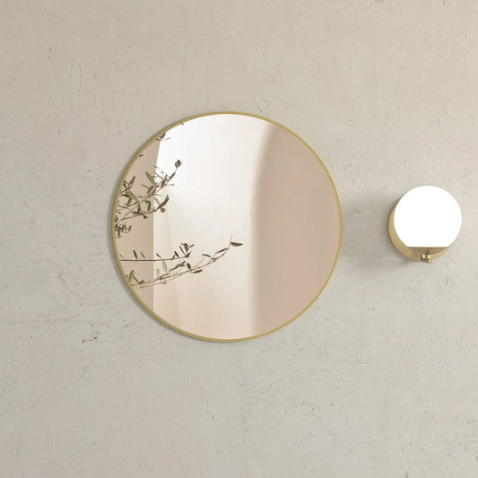 Otti London 700mm Gold Metal Frame Mirror