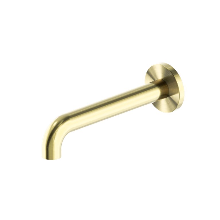 Nero Mecca Wall Basin/ Bath Spout Only - Brushed Gold