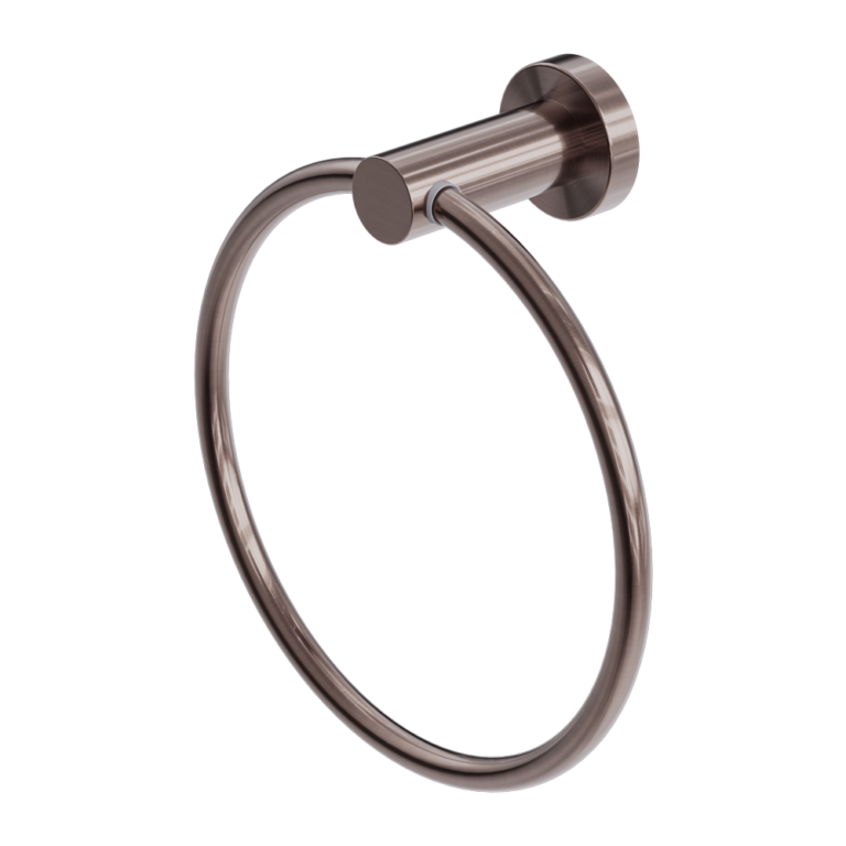 Nero Mecca Hand Towel Ring II - Brushed Bronze
