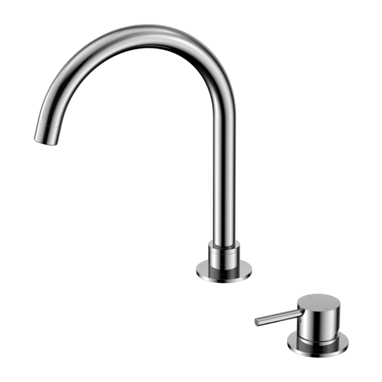 Nero Mecca Hob Basin Mixer Round Swivel Spout (Many Colours)